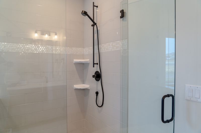 Technician Installing Shower Components
