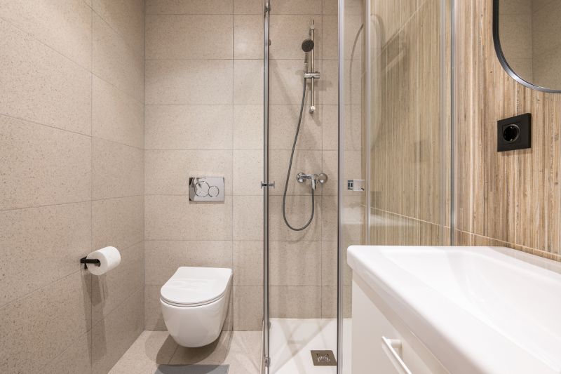 Compact Shower with Corner Shelf